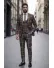 Costum barbati slim fit in carouri B7917 81